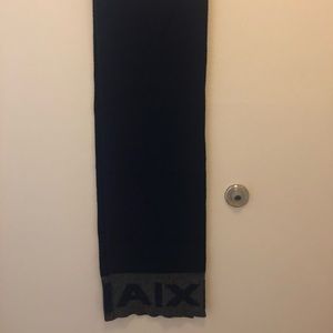 Navy and Grey Armani Exchange Scarf.